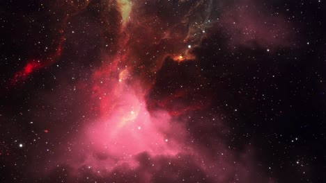 nubes de gas de nebulosa y estrellas brillantes en el espacio