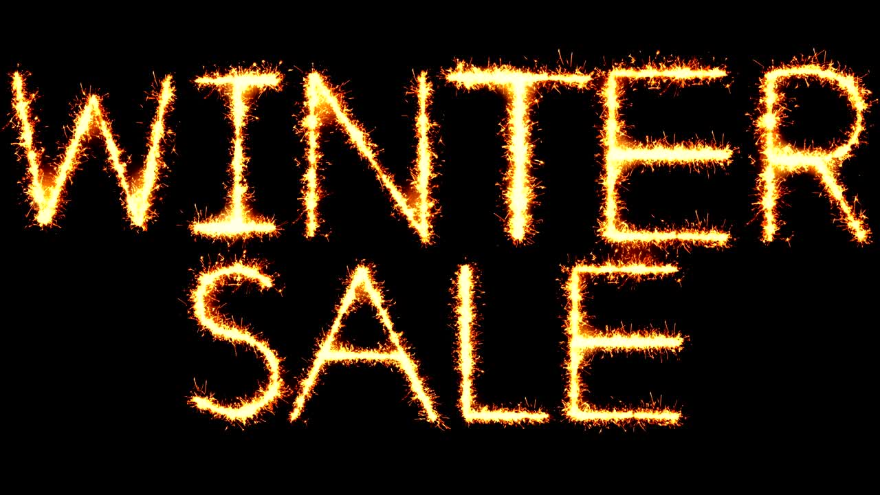 겨울 판매 문자 반이는 반이는 불꽃놀이 루프 애니메이션