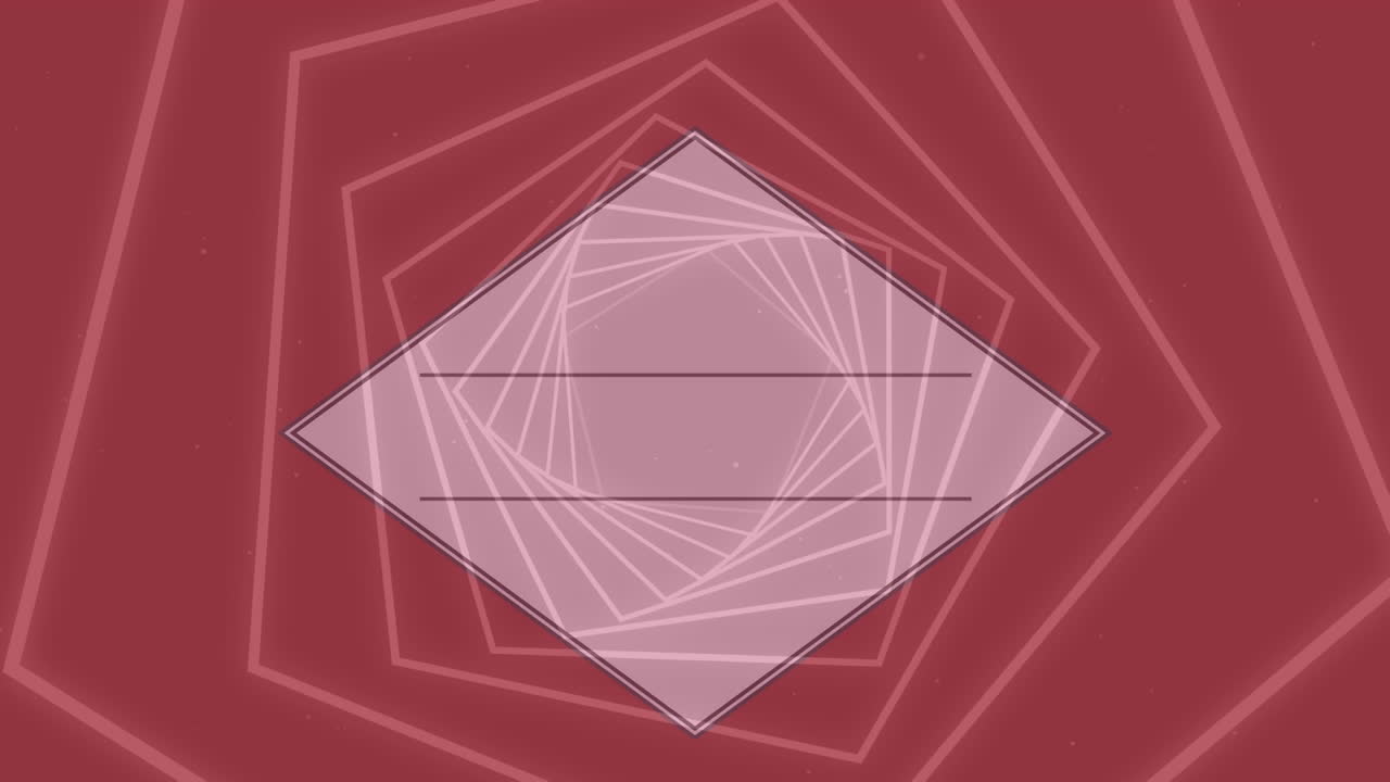 animación de formas en movimiento sobre fondo rojo