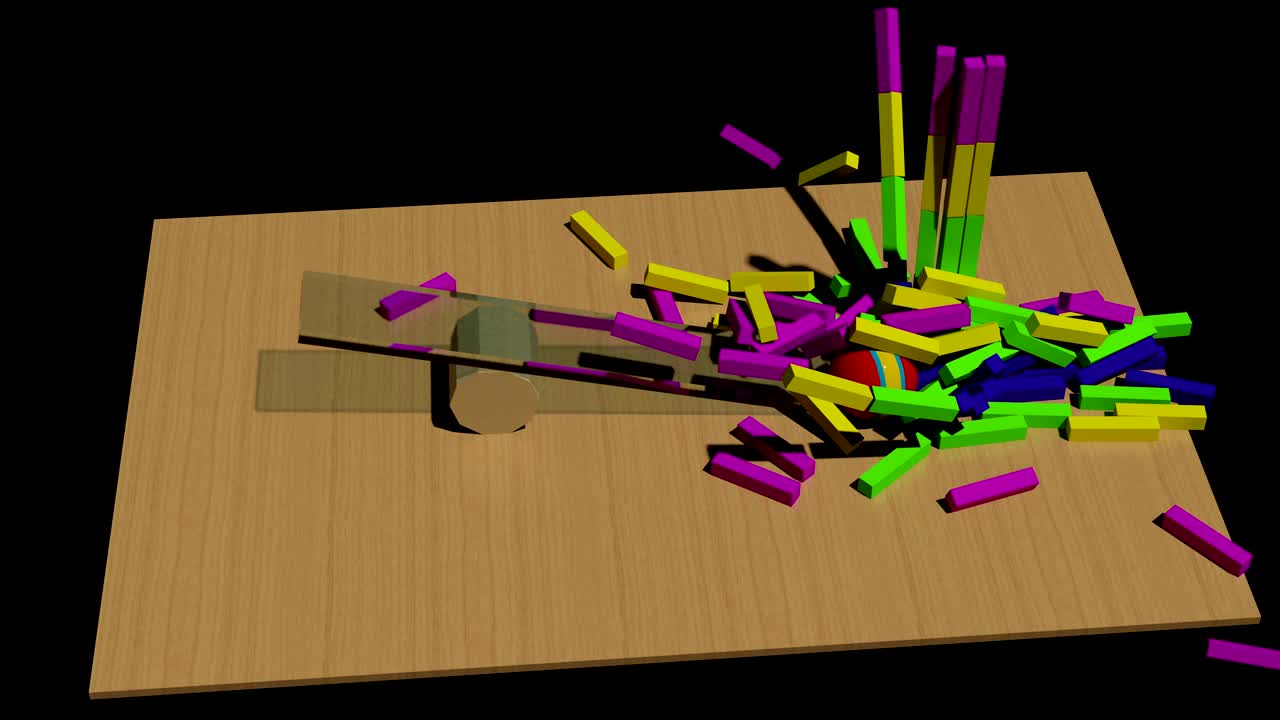 고무 공이 바에 부히고, 루마 매트, 4k, 3d 렌더링