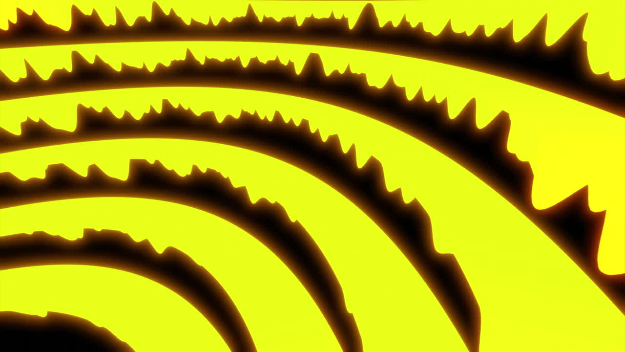 Abstract Disegno circolare giallo e nero