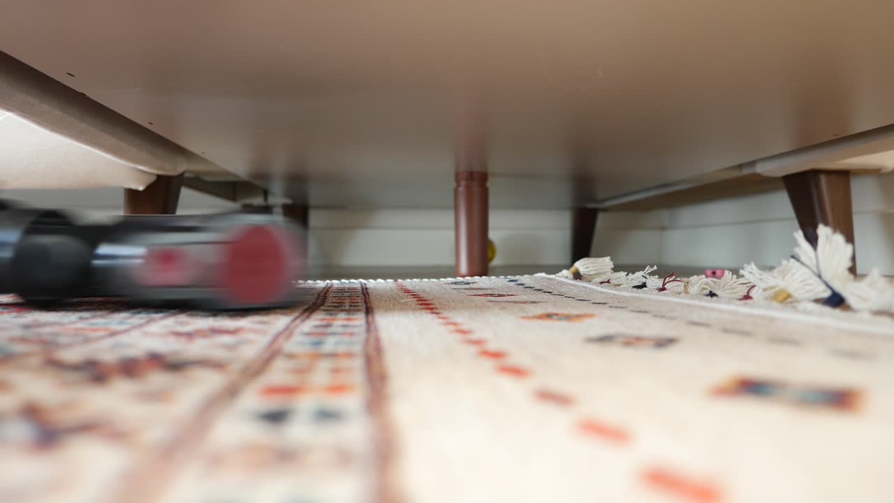 Vacuuming under furniture