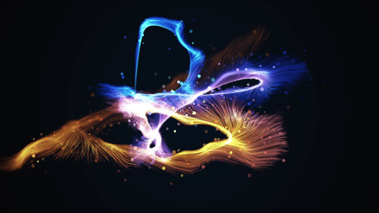 efecto de rastro de luz forma la animación de fondo