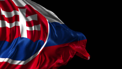 waving flag of slovakia