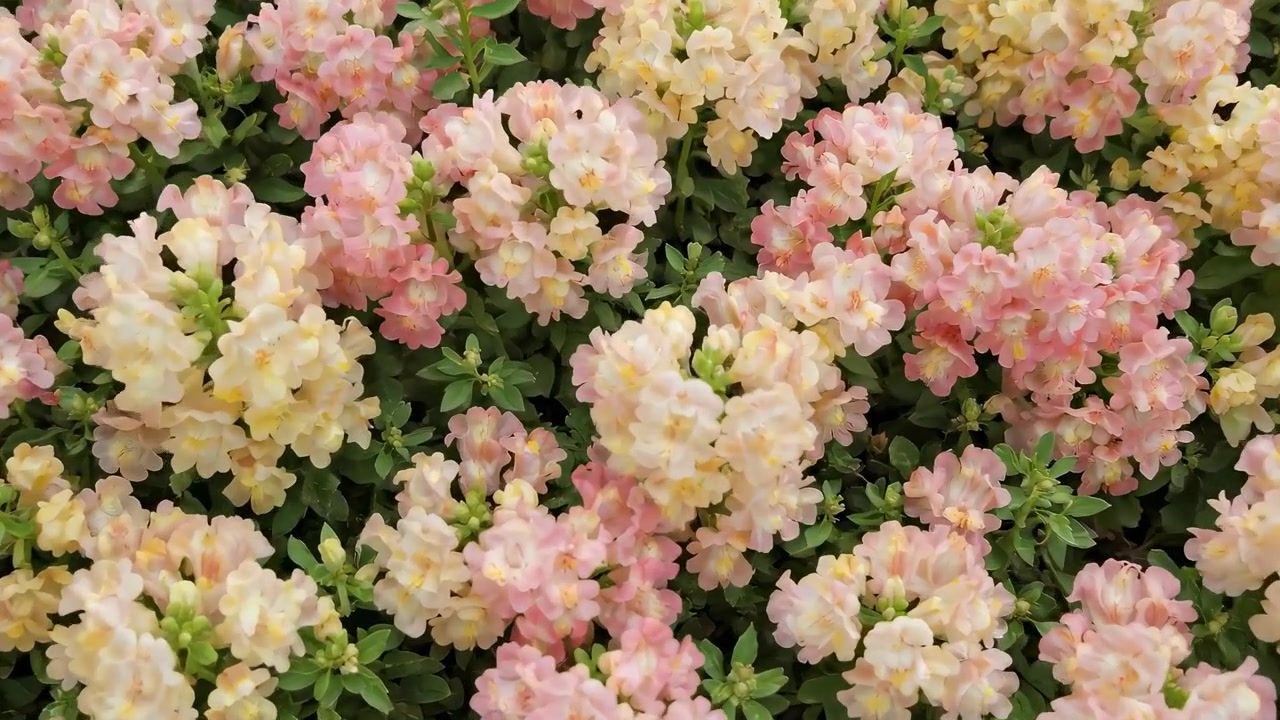 Close-up of Vibrant Pink and Yellow Snapdragon Flowers