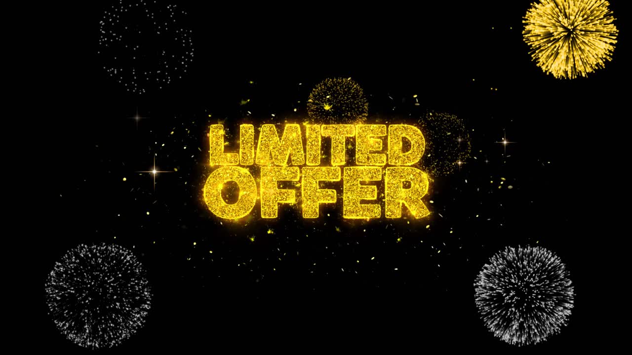 Limited Offer Fireworks Graphic Design