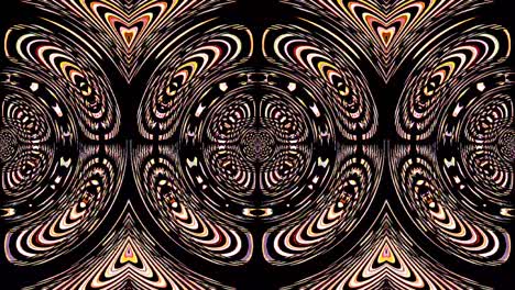 Beautiful abstract kaleidoscope that shines, a radiant light that regulates the subtle movements
