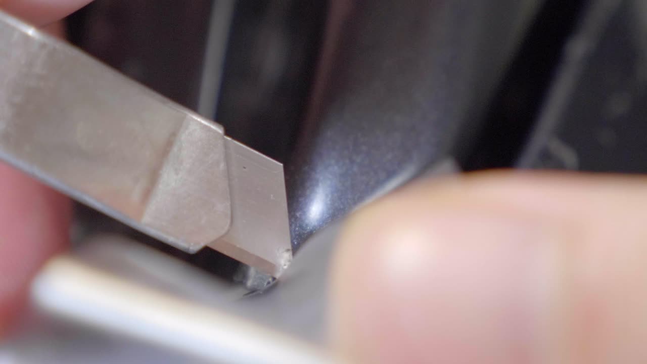 비닐 포일의 클로즈업 매크로  ⁇