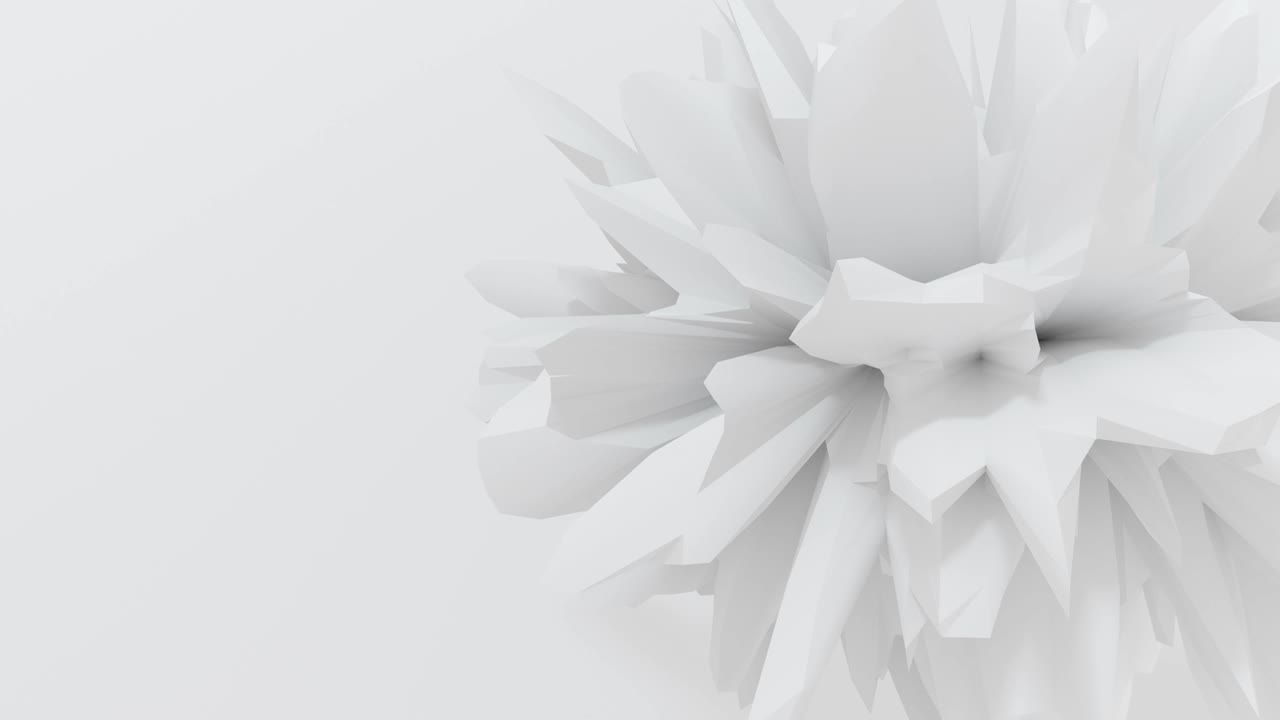 Oggetto liquido astratto con texture a forma frattale 3D. Animazione in loop continuo 4K