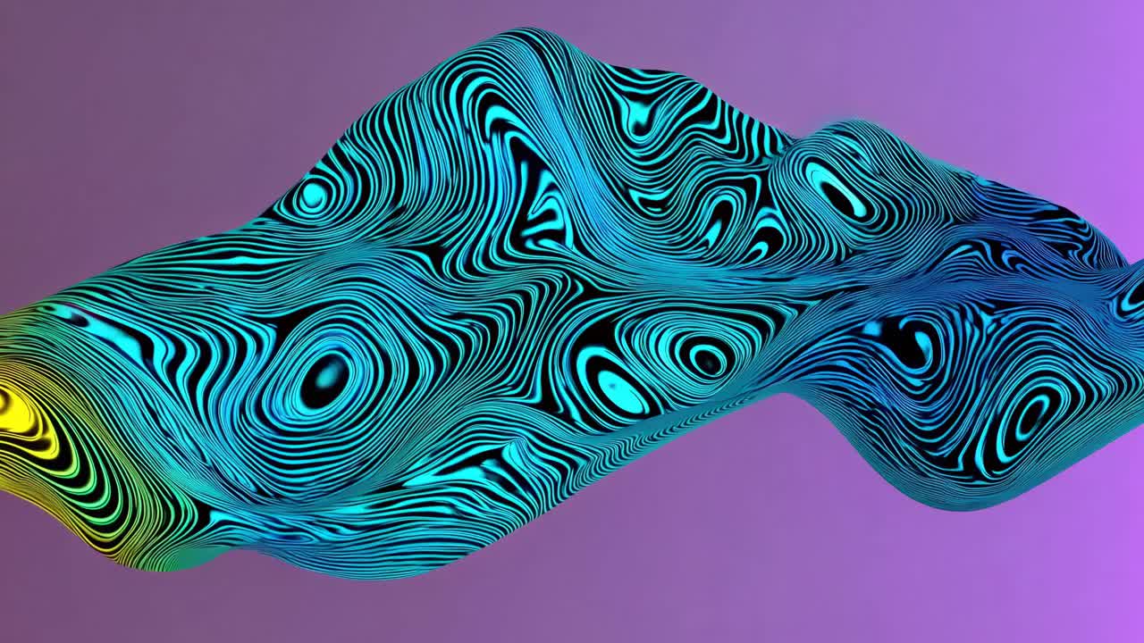 forma 3D abstractamente colorida