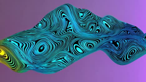 forma 3d abstractamente colorida