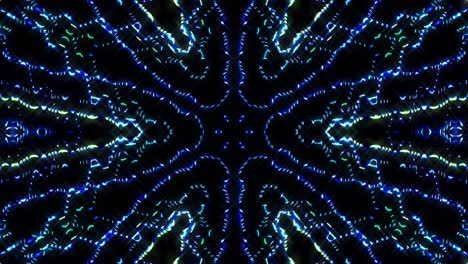 luz abstracta brillante que gobierna el color completo, caleidoscopio, fondo negro