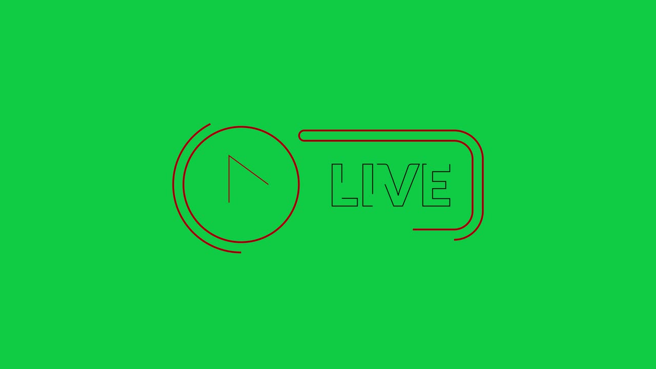 Live streaming icon animation