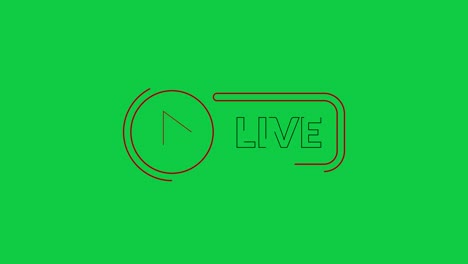 live streaming icon animation