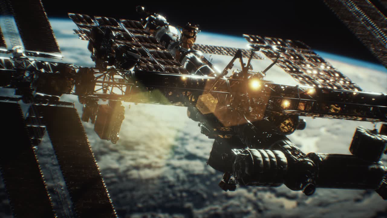 Stazione Spaziale Internazionale. Elementi di questa immagine forniti dalla NASA