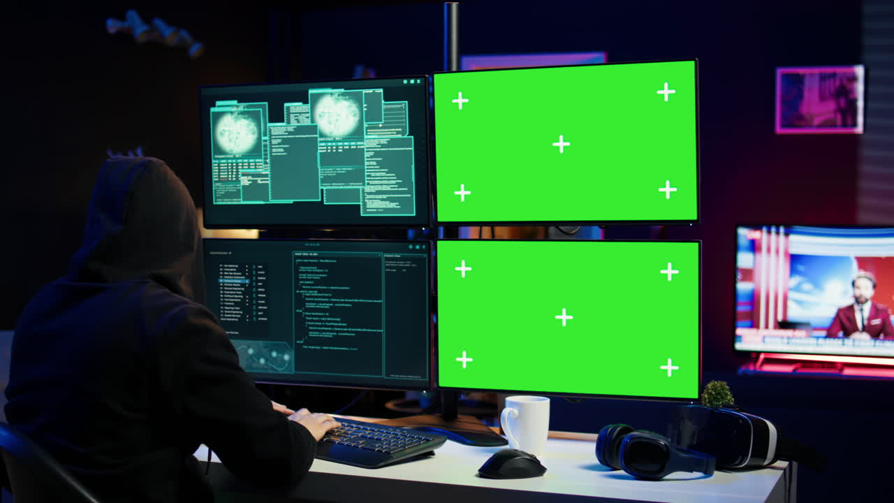 모 모니터를 사용하여 액세스 거부 오류 메시지 해커를 볼 수 있습니다.