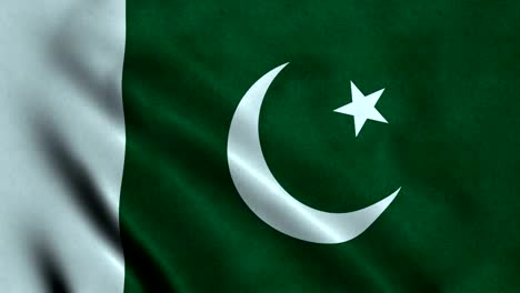 4k seamless loopable flag of pakistan