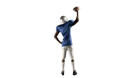 American-football-player-playing