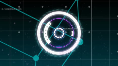 animation of scope scanning over data processing