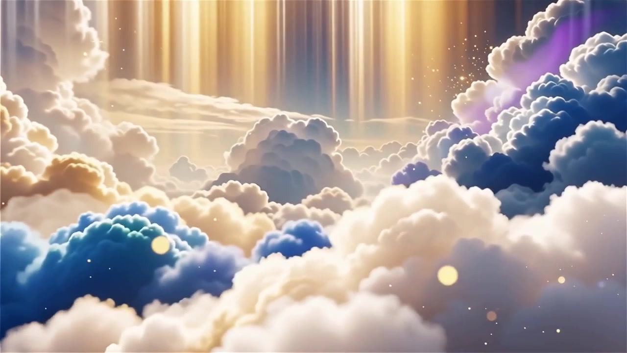 Christian Heavenly Light Worship Background