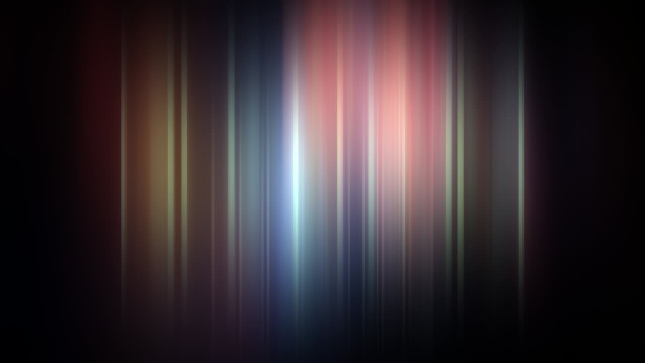 Animation loop futuristic flare light vertical lines wave animation. Abstract CG motion gradient light trails technology background motion. 4K art geometric stripes patterns glowing light VJ loop.