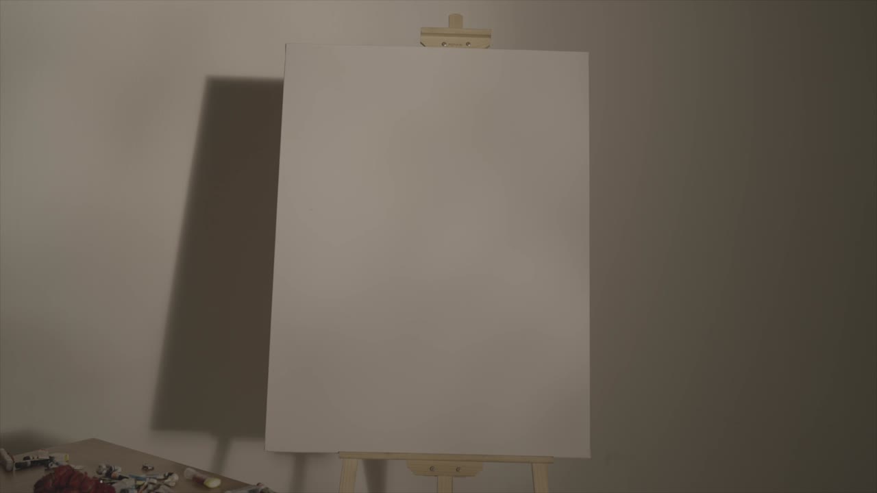 A empty canvas that we shot at studio