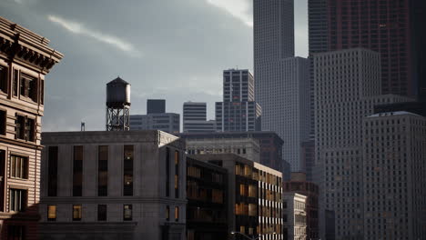 skyline of midtown in manhattan new york city