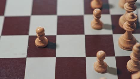 white chess piece being moved by itself