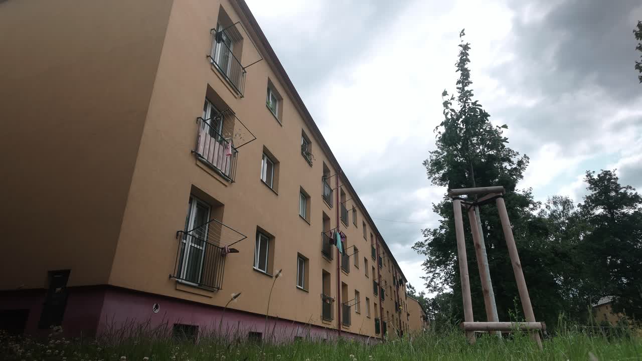 Soviet period residential Apartment block Socialist style architecture