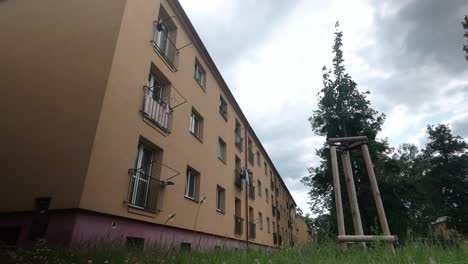 soviet period residential apartment block socialist style architecture