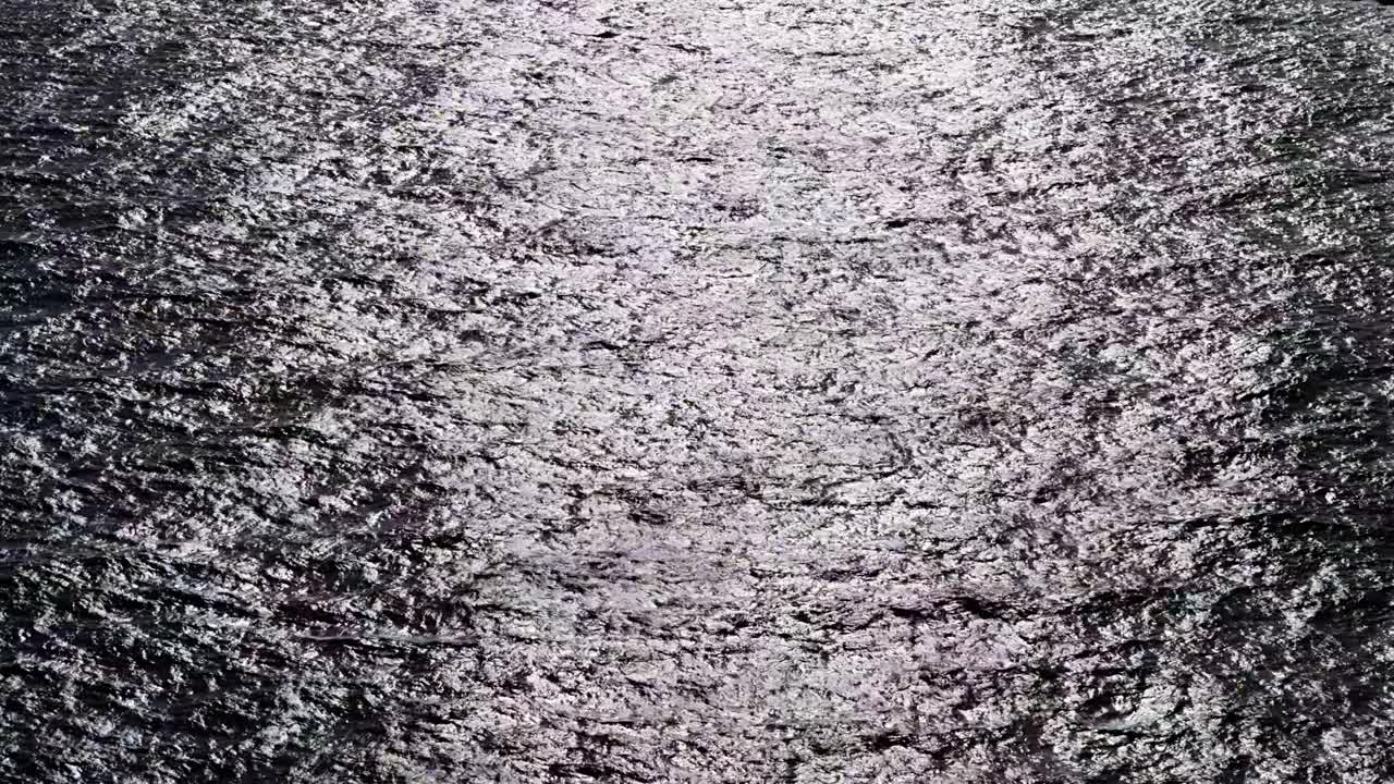 정적 안테나는 어두운 물의 개요를 설정하고 매혹적인 젠 하 빛을 반사합니다.