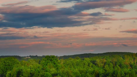 timelapse of clouds moving on a blue sky