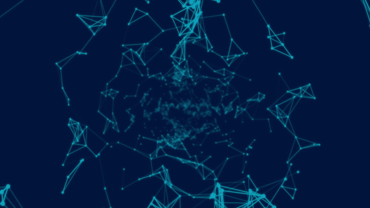 red de conexiones contra un fondo azul