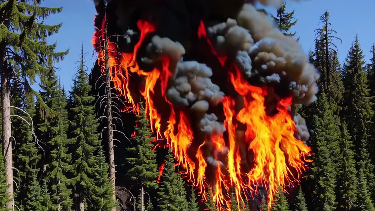 лесной пожар