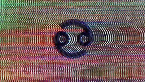CANCER zodiac sign glitching analog VHS effect, Cancer glitch horoscope
