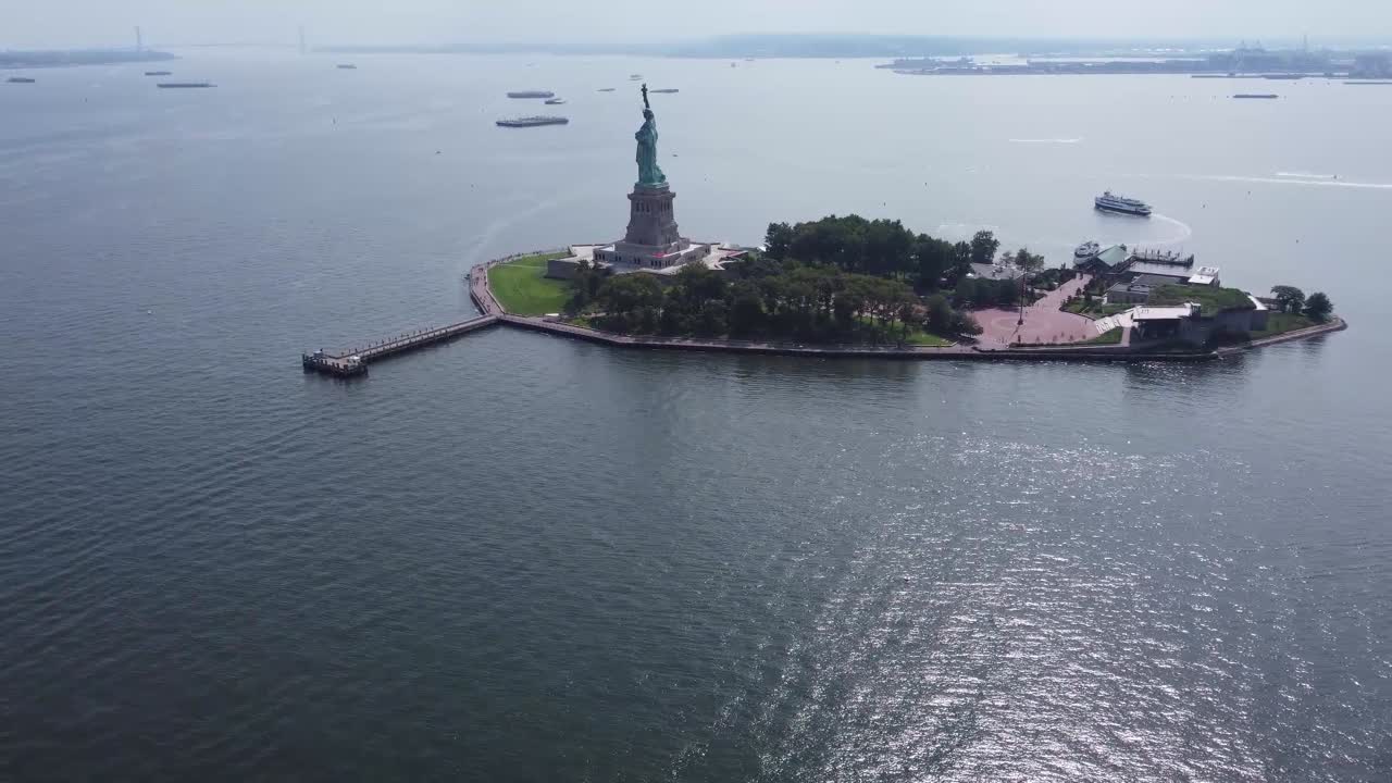 Statue of Liberty island in new york city