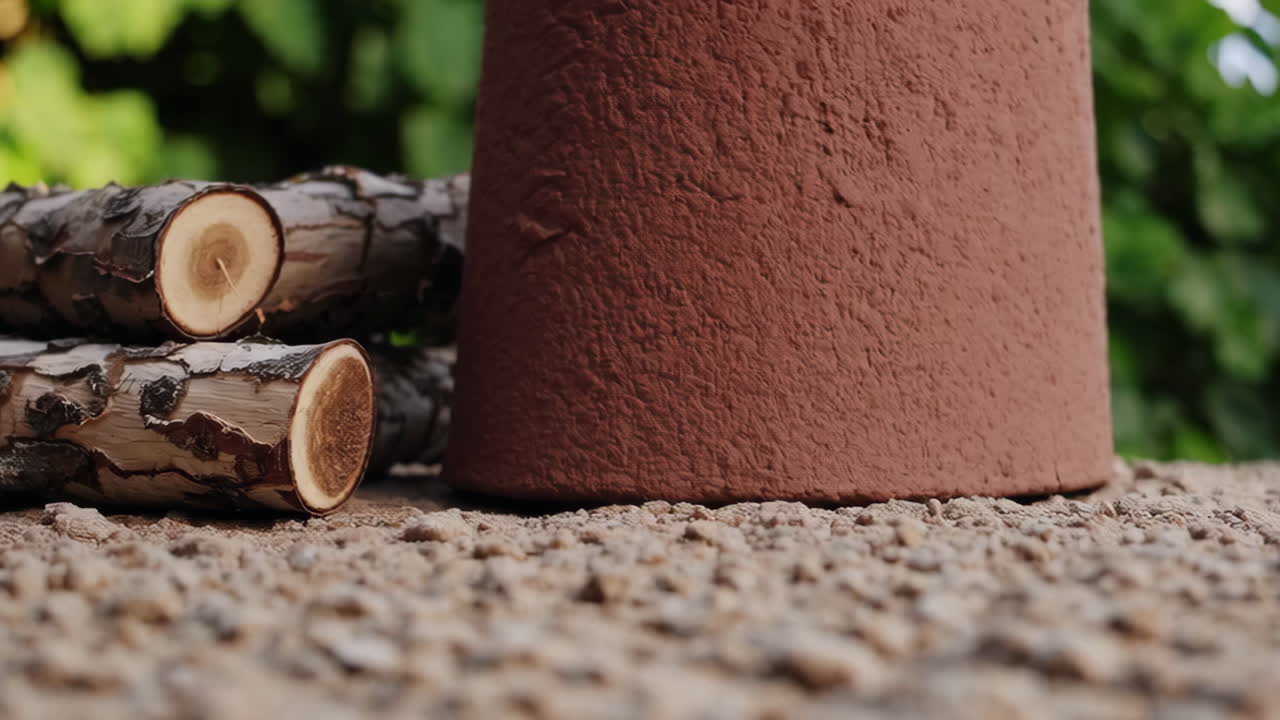 Firewood and Decorative Cylinder
