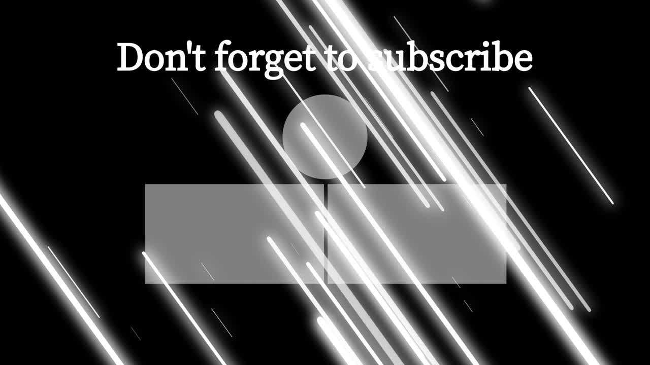 객체 조명 엔드 카드 엔딩 스크린 모션 그래픽