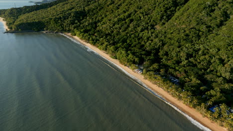 Drohnenantenne-Des-Tropischen-Ellis-Beach,-Queensland,-Australien