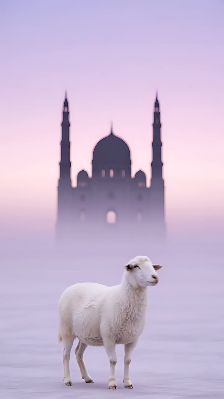 Eid al-Adha Moschea Sfondo islamico 4K