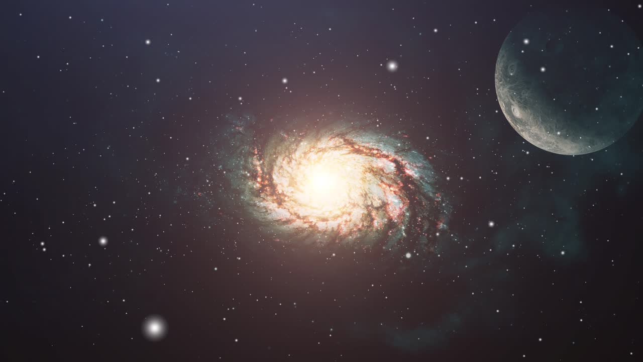 вселенная, планеты, галактики и звезды, рассеянные в космическом пространстве