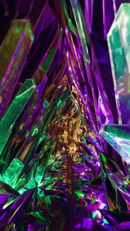 abstract crystal tunnel