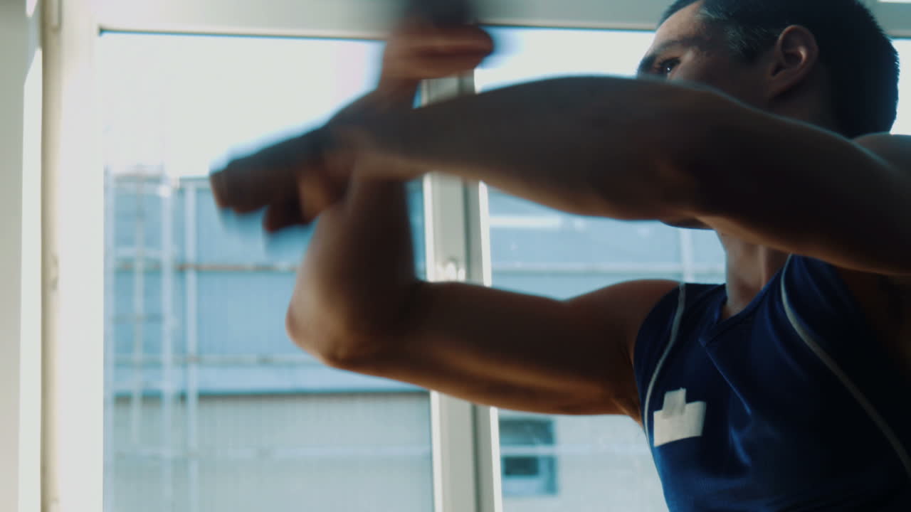 Man Boxing Training Session