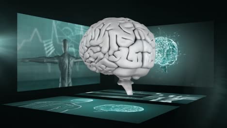 Rotating-3D-human-brain-with-scientist-screens-in-background