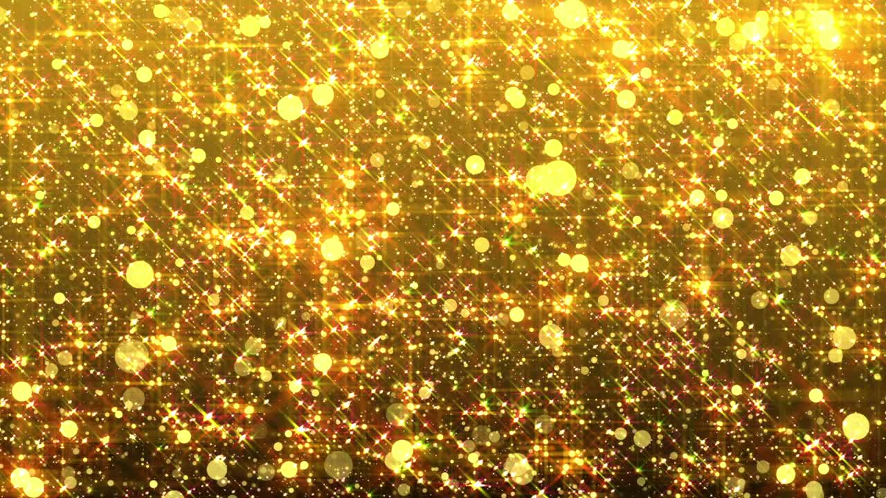 4k 황금 입자, 루프 된 배경