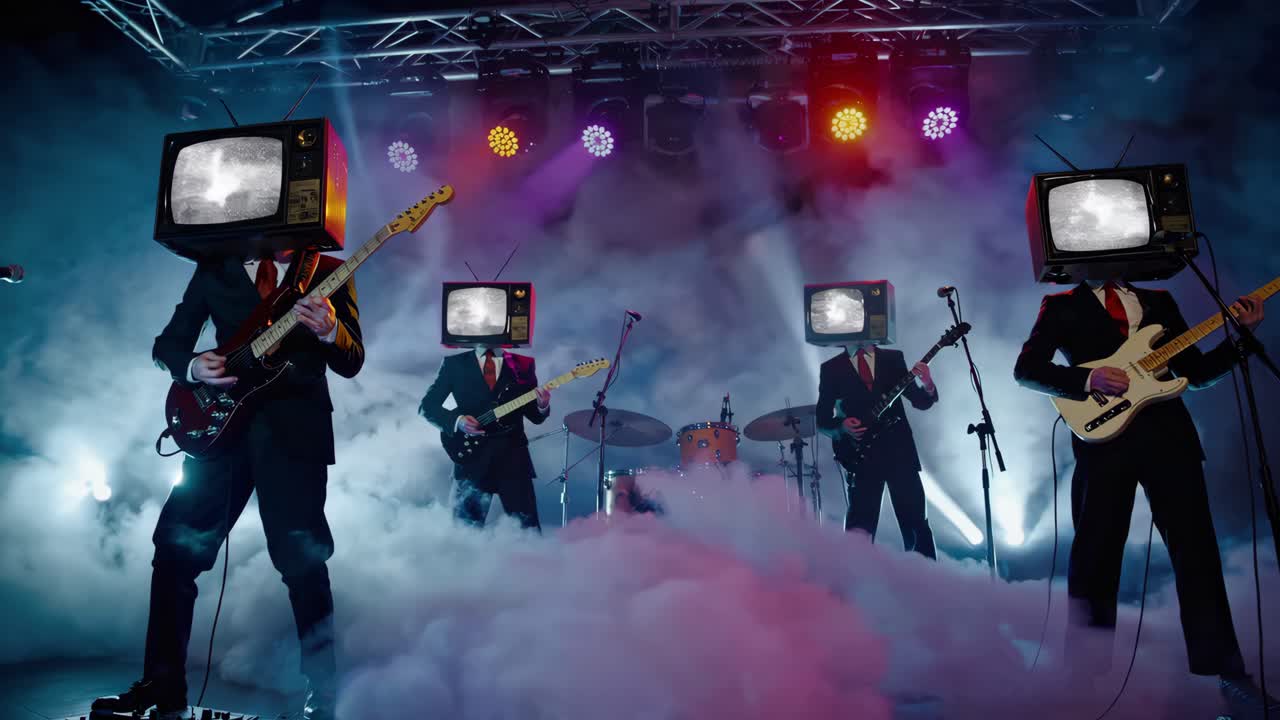 tv 헤드와 함께 밴드