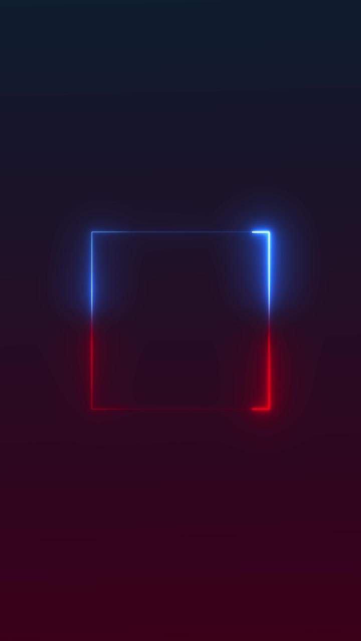 Glowing neon portal background with blue and red illuminated edges dark gradient atmosphere and