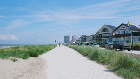 beachfront promenade in the netherlands