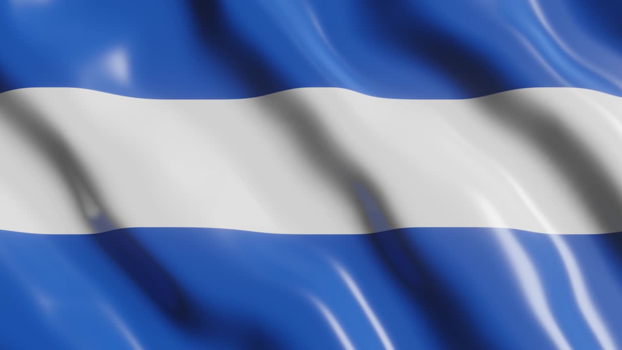 엘살바도르의 발을 흔드는 미국 국가. 바람의 배경에서 3d 렌더링 국가 발. 4k 현실적인 원활한 루프 애니메이션 비디오 클립