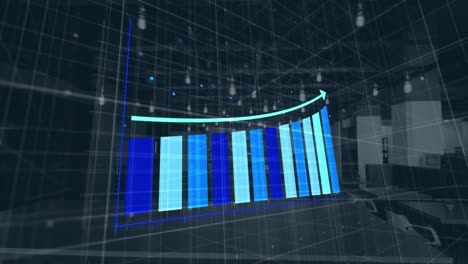 Animation-Der-Finanzdatenverarbeitung-über-Eine-Digitale-Turbine